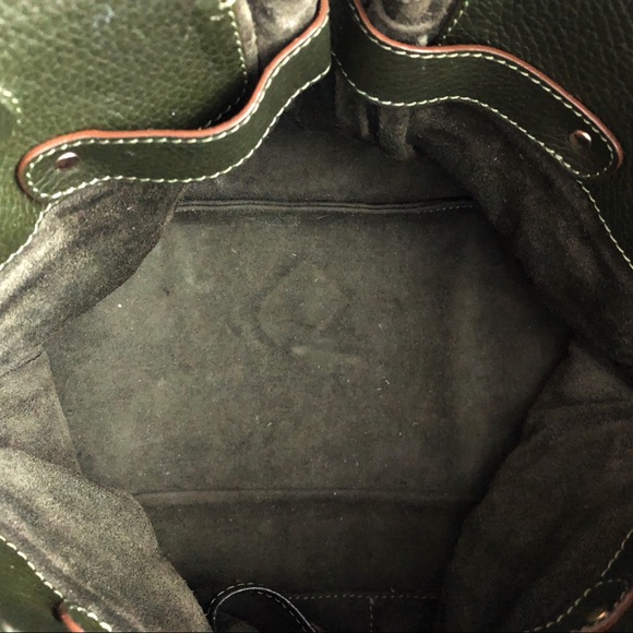 Anya Hindmarch Olive Green Leather Handbag - Picture 11 of 13